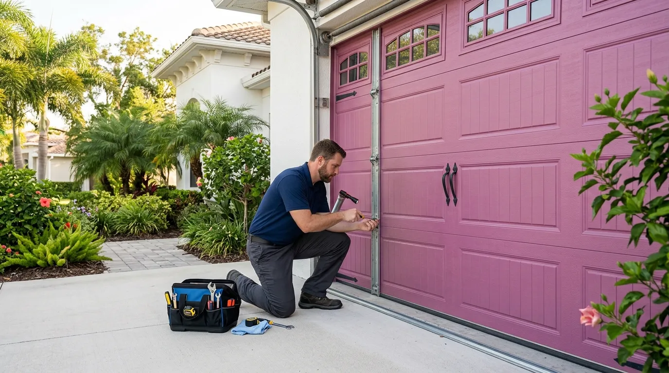 Garage door work on a home in Fenton