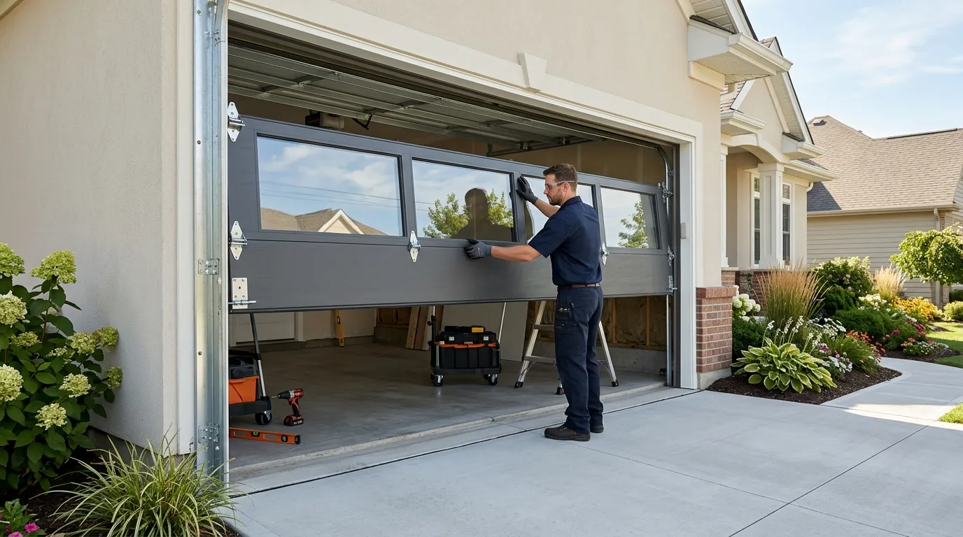 New Garage Door Installation for Durand Homes in Fenton