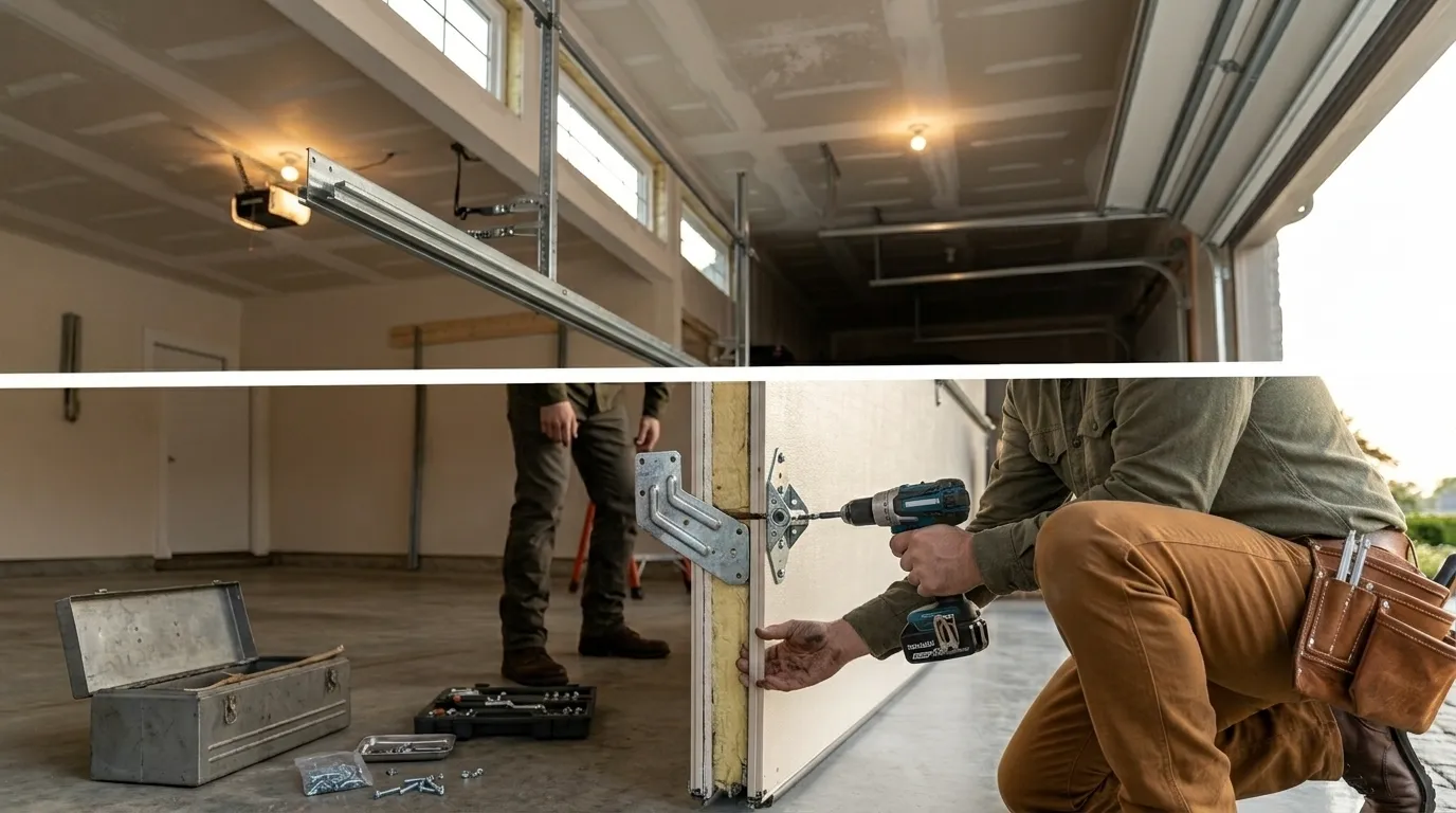 New Garage Door Installation for Howell Homes in Fenton