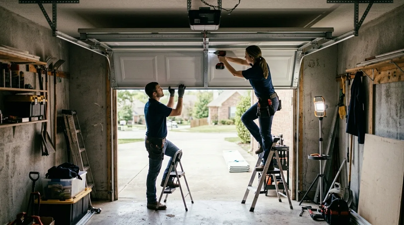 Panel Replacement for Holly's 1981-Era Garage Doors in Fenton