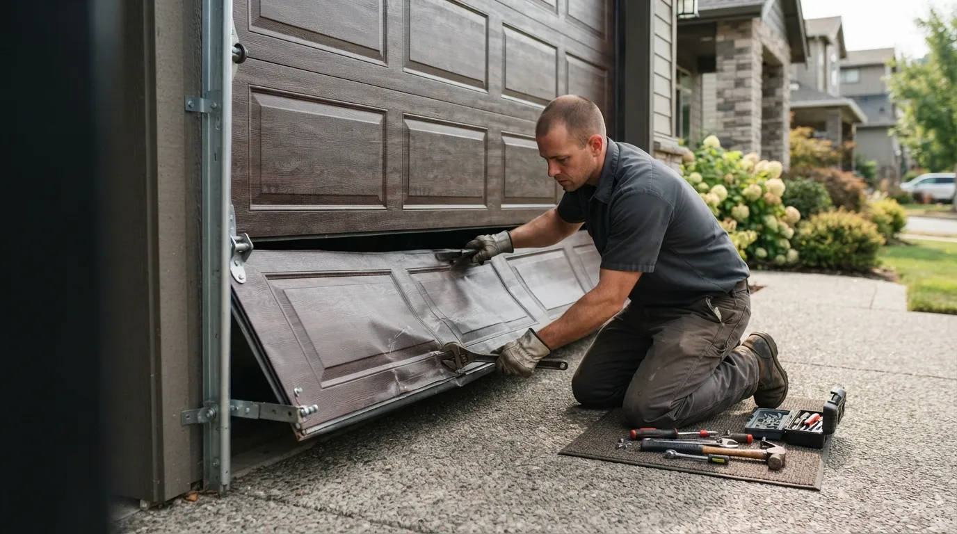 Panel Replacement for Ortonville's Early-1970s Garage Doors in Fenton